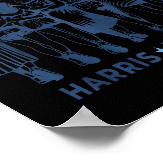 Poster Nous Ne Retournons Pas Kamala Harris Waltz 24 Mada (Coin)