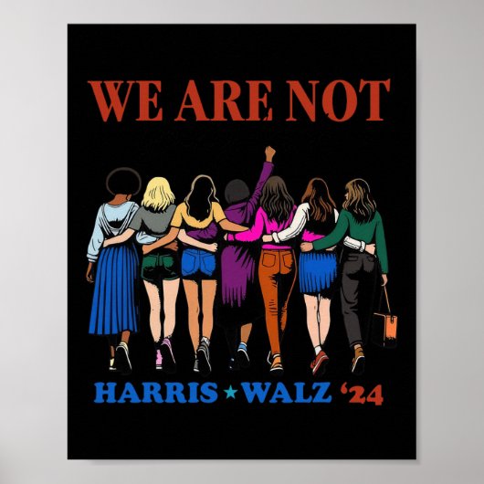 Poster Nous Ne Retournons Pas Kamala Harris Waltz 24 Mada (Devant)