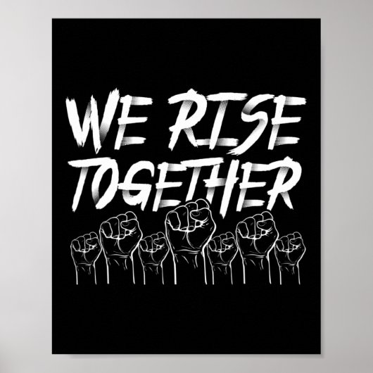 Poster Nous nous élevons ensemble Mois de l'histoire des (Devant)