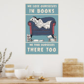 Poster Nous Nous Perdons Dans L'Affiche Des Livres (Cuisine)