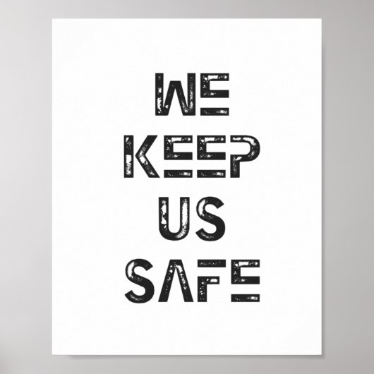 Poster Nous Nous Protégeons Sticker (Devant)