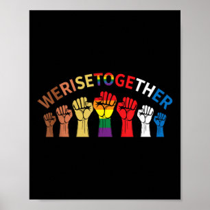 Poster Nous nous rassemblons Black Pride Gay pride Lgbtq 