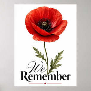 Poster Nous nous souvenons – Hommage de la journée du coq