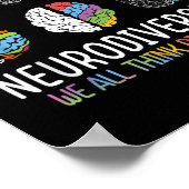 Poster Nous pensons tous différemment Neurodiversité Chem (Coin)