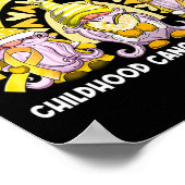 Poster Nous Portons De L'Or Pour L'Enfance Cancer Sensibi (Coin)