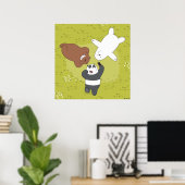 Poster Nous portons des ours nus - #SquadButs (Bureau à domicile)