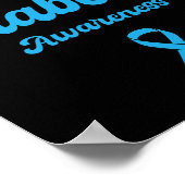 Poster Nous Portons Du Bleu Pour Le Mois De Sensibilisati (Coin)