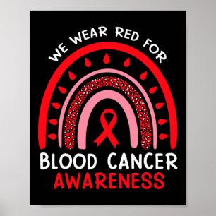 Poster Nous Portons Du Rouge Pour La Sensibilisation Au C