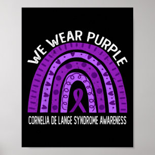 Poster Nous Portons du Violet pour la Journée de Sensibil