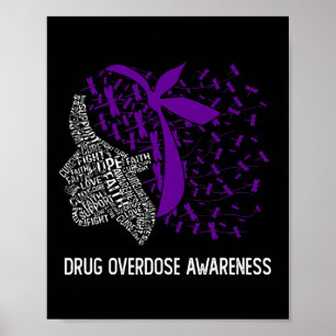 Poster Nous Portons Le Violet Pour La Sensibilisation À L