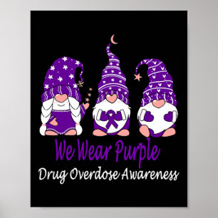 Poster Nous Portons Le Violet Pour La Sensibilisation À L