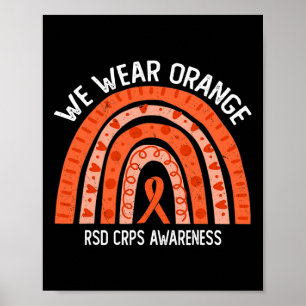 Poster Nous portons Orange pour la sensibilisation RSD CR