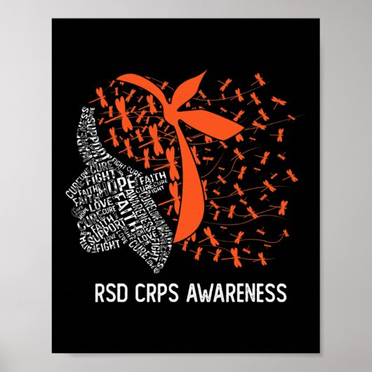 Poster Nous Portons Orange Pour RSD CRPS Sensibilisation  (Devant)