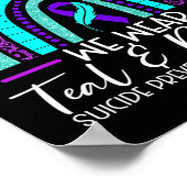 Poster Nous Portons Une Sensibilisation Turquoise Et Viol (Coin)
