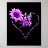Poster Nous Portons Violet Ribbon Sunflower Surdose Sensi (Devant)