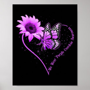 Poster Nous Portons Violet Ribbon Sunflower Surdose Sensi