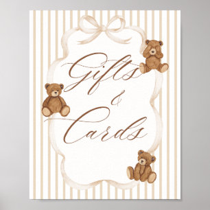 Poster Nous pouvons à peine attendre Carte cadeau élégant
