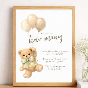 Poster Nous pouvons à peine attendre la Baby Shower Devin