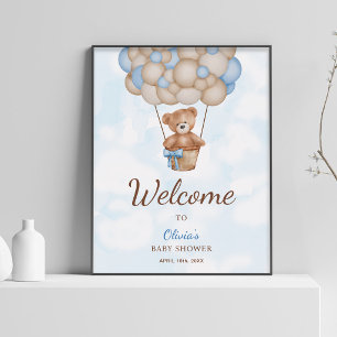 Poster Nous pouvons à peine attendre Signe de bienvenue p