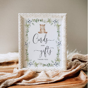 Poster Nous pouvons attendre Cartes et Cadeaux signe