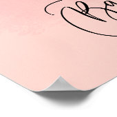 Poster Nous pouvons attendre l'accueil Baby shower fille (Coin)