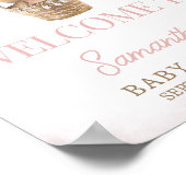 Poster Nous Pouvons Attendre L'Accueil De L'Ours Rose (Coin)