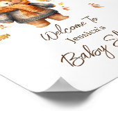 Poster Nous pouvons attendre le Baby shower (Coin)