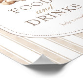 Poster Nous pouvons attendre le Baby shower nourriture et (Coin)