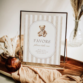 Poster Nous pouvons attendre le signe des faveurs du Baby