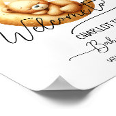 Poster Nous pouvons attendre mignon Baby shower Ours Bien (Coin)