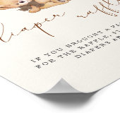 Poster Nous Pouvons Attendre Rapidement Baby shower Déche (Coin)