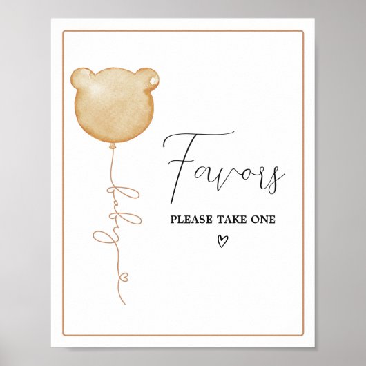 Poster Nous Pouvons Attendre Rapidement Les Faveurs Bébés (Devant)