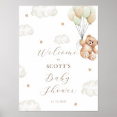 Poster Nous pouvons attendre un Baby shower d'accueil neu (Devant)