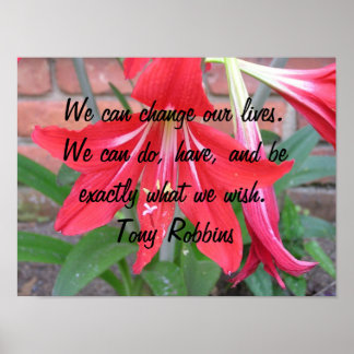 Poster Nous pouvons changer nos vies.