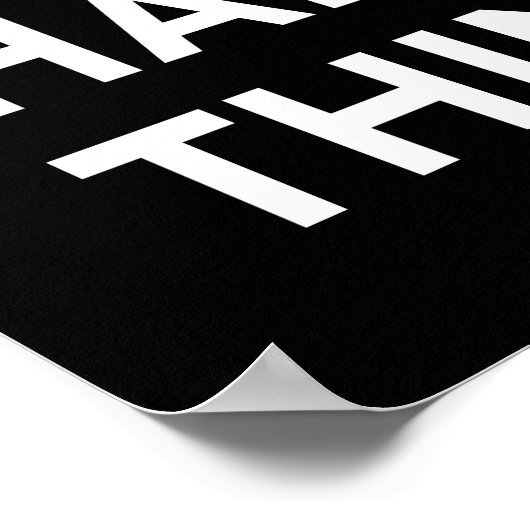 Poster Nous pouvons faire des choses difficiles B&W Print (Coin)