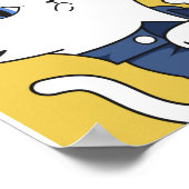 Poster Nous Pouvons Le Faire ! Chat blanc Rosie le Rivete (Coin)