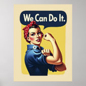 Poster Nous Pouvons Le Faire | Féminisme (Devant)