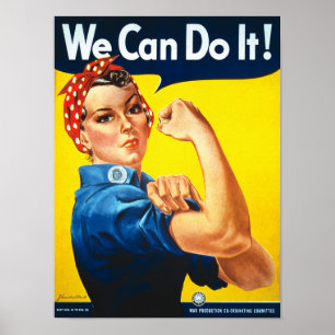 Poster Nous Pouvons Le Faire Puissance Femme