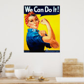 Poster Nous Pouvons Le Faire ! Rosie la riveteuse (Cuisine)