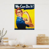 Poster Nous Pouvons Le Faire ! Rosie la riveteuse (Cuisine)