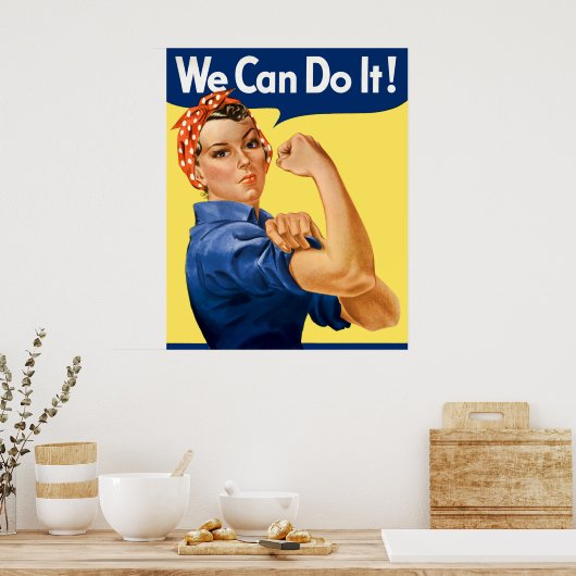 Poster Nous Pouvons Le Faire ! Rosie la riveteuse (Cuisine)