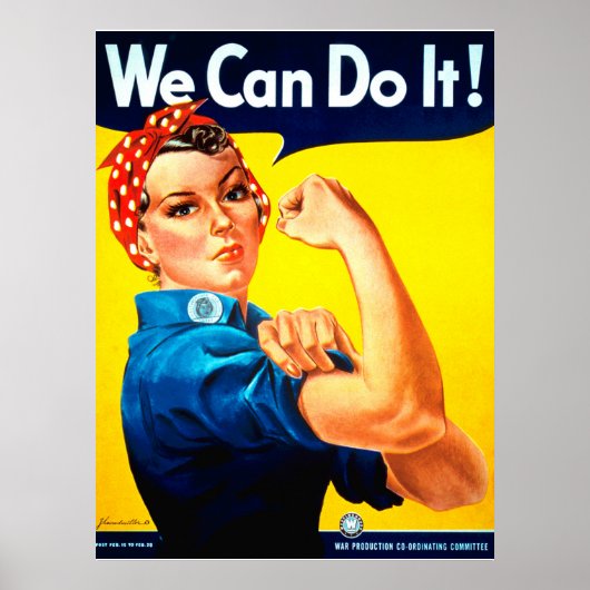 Poster Nous pouvons le faire ! Rosie la riveuse (Devant)