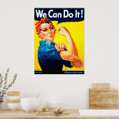 Poster Nous pouvons le faire ! Rosie la riveuse (Cuisine)