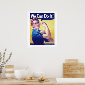 Poster Nous pouvons le faire Rosie le Riveter États-Unis (Cuisine)