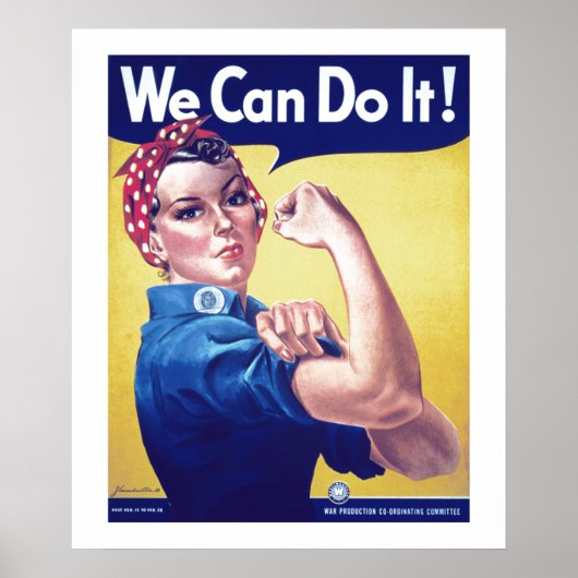 Poster Nous pouvons le faire Rosie le Riveter États-Unis (Devant)