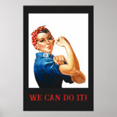 Poster Nous pouvons le faire Rosie le Riveter Femmes 2ÈME (Devant)