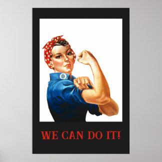 Poster Nous pouvons le faire Rosie le Riveter Femmes 2ÈME