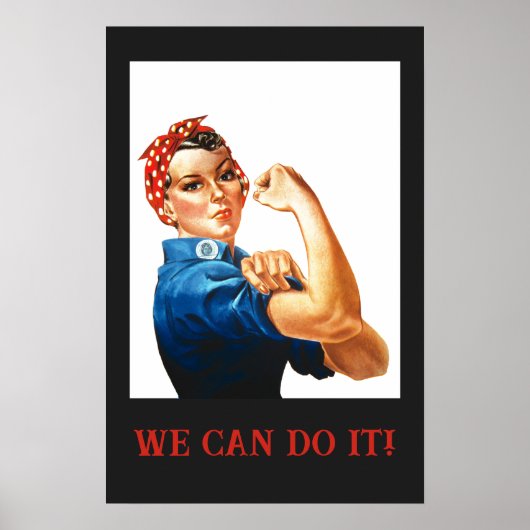 Poster Nous pouvons le faire Rosie le Riveter Femmes 2ÈME (Devant)
