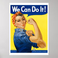 Nous Pouvons Le Faire ! Rosie le Riveter WPA Vinta