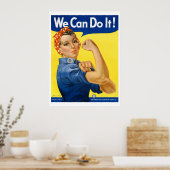 Poster Nous Pouvons Le Faire ! Rosie le Riveter WPA Vinta (Cuisine)
